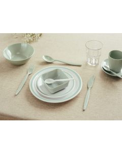 Small Duo Plate-17cm-Grey/Green