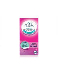 Lil-lets Non Applicator Tampon Super x 16