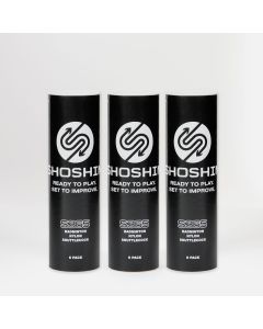 SHOSHIN Nylon Shuttlecocks - Medium - Pack of 18