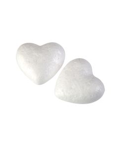 Polystyrene Hearts - 50 x 24mm - Pack of 10
