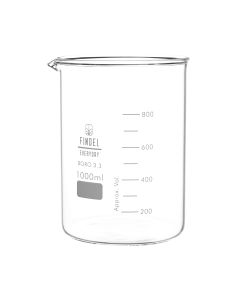 Glass Beakers- Squat Form - 1000ml - Pack of 4