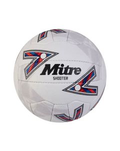 Match Netball - White/Red/Blue - Size 5 - Pk 5 with Bag