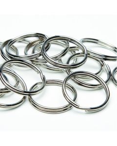 Steel Split Keyrings. Pack of 100