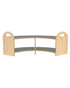 Curved Single Tier Storage Unit