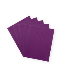 Exercise Book 9x7- 8mm Ruled With Margin- Purple-Pack of 100