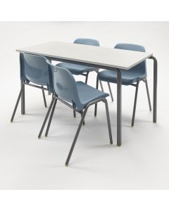 Classmates Contemporary 4 Tables & 8 Chairs Pack - 1100 x 550mm - 14 Years - Seamist