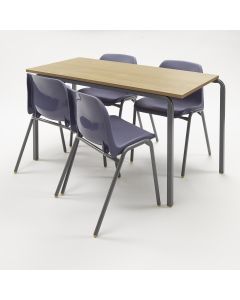 Classmates Contemporary 15 Beech Tables & 30 Chairs Pack - 1200 x 600mm - 6-8 Years - Lavender