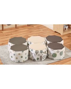 Pebble - PK 6 Antimicrobial Pouffes