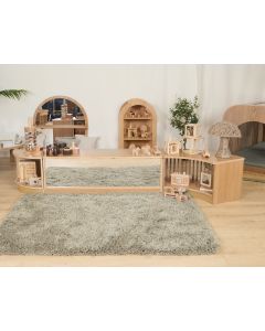 Under 2's Low Shelf Unit with Mirror 