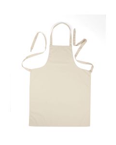 Cream Woodwork Apron With Pocket - Small