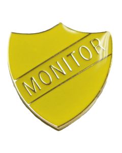Monitor Shield Badge - Yellow
