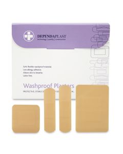 Washproof Plasters - Assorted - Pack of 100