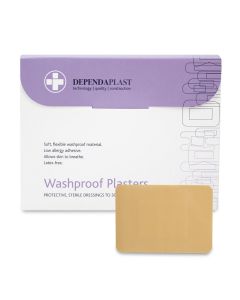 Washproof Plasters - 7.5 x 5cm - Pack of 50