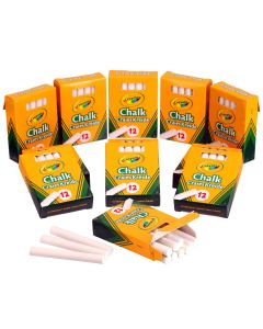 Crayola Anti - Dust Chalk White Pack of 144