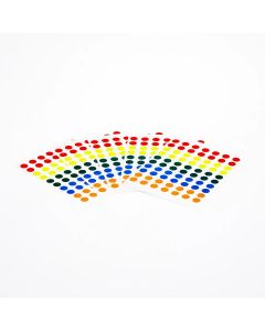 Assorted Coloured Stickers Labels - Pack of 350 Labels