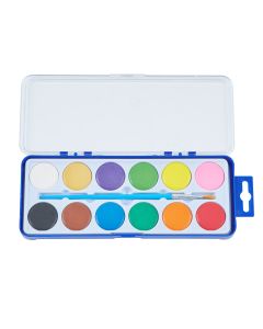Classmates Watercolour Paint in 12 Assorted Colours - Palette