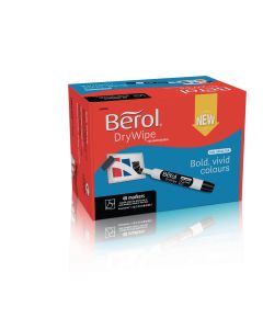Berol Whiteboard Marker Assorted Chisel Tip - Pack of 48