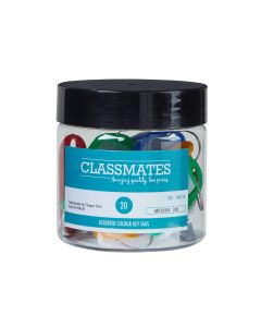 Classmates Key Tags Assorted - Pack of 20