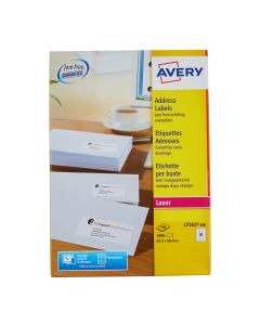 White Avery Jam-Free Quick PEEL Labels - Pack of 100 Sheets