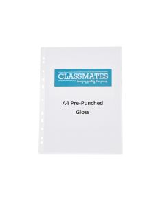 Classmates Pre-Punched Laminating Pouches 150 Micron A4 Gloss - Pack of 100