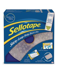 Sellotape Loop Strip - 25mm x 12m