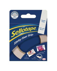 Sellotape Sticky Fixer Strip - 25mm x 3m