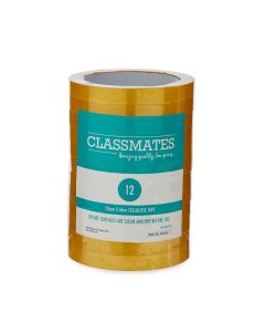 Classmates Golden Tape 12mm x 66m - Pack of 12