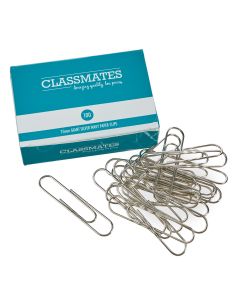 Classmates Wavy Paper Clips Giant 75mm - Pack of 100