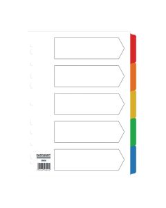 Eastlight A4 Mylar Dividers 5-part Europunched