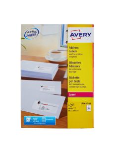 White Avery Jam-Free Quick PEEL Labels - Pack of 100 Sheets