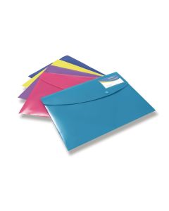 Rapesco ID Popper Wallet A4+ Assorted - Pack of 5