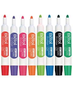 Berol Whiteboard Marker Assorted Bullet Tip - Pack of 8