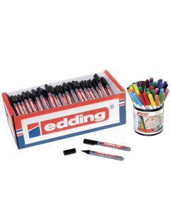 Edding 361 Whiteboard Marker Pens Black Fine Tip - Pack of 200