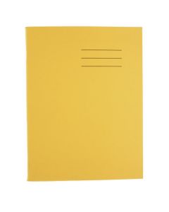 Exercise Book 9 x 7 - 64 Pages - 12mm Ruled/Plain Alternative - Yellow - Pack of 100