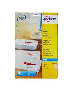 White Avery Quick-Dry Labels - Pack of 25 Sheets