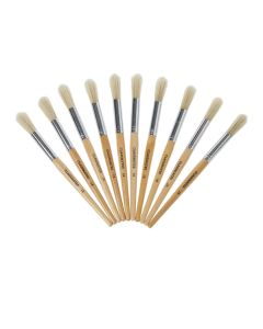 Classmates Short Round Paint Brushes - Size 18 - Pack of 10