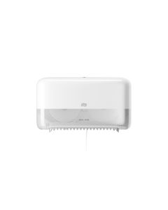 Tork Mid Size Coreless Twin Toilet Roll Dispenser