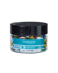 Classmates Push Pins Assorted - Pack of 200