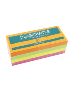 Classmates Sticky Notes Assorted 40 x 50mm - Pack of 12