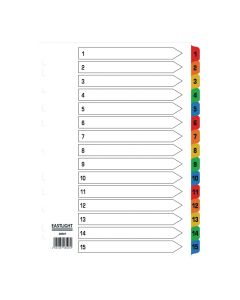 Eastlight A4 Mylar Dividers 15-part Europunched