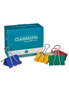 Classmates Fold Back Clip Assorted 41mm - Pack of 10