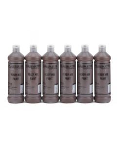 Classmates Ready Mixed Paint - 600ml - Burnt Umber - Pack of 6