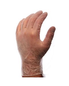 Small Clear Powdered Disposable Gloves - Pack of 100