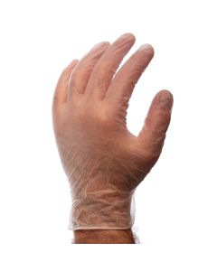 Small Clear Powder Free Disposable Gloves - Pack of 100