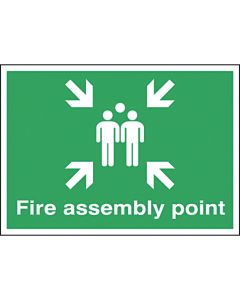 Safety Signs - Fire Assembly Point - 450 x 600mm PVC