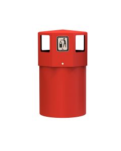 Octaplus Maxi Litter Bin - 130L - Red