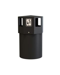Octaplus Maxi Litter Bin - 130L - Black