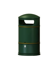 Heritage Lite Hooded Litter Bin - 100L - Dark Green