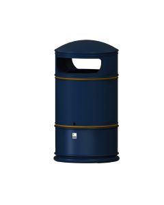 Heritage Lite Hooded Litter Bin - 100L - Navy