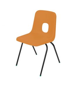 Series E Polypropylene Classroom Chair - Orange - 8-11yrs